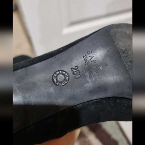 FREE w/purchase. Black suede Anklet boots - Picture 4 of 4